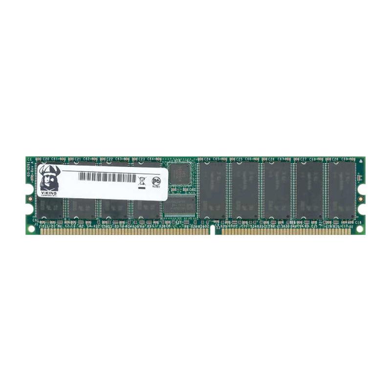 F6472DDR3 Viking 512MB PC2700 DDR-333MHz ECC Unbuffered CL2.5 184-Pin DIMM Single Rank Memory Module
