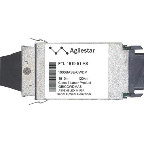 FTL-1619-51-AS Agilestar 1Gbps 1000Base-CWDM Single-mode Fiber 120km 1510nm SC Connector GBIC Transceiver Module