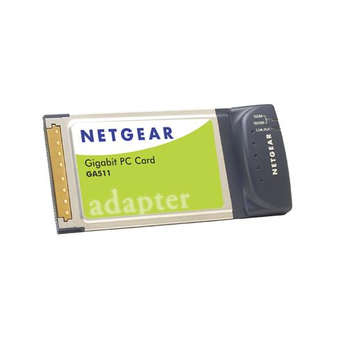 GA511GE NetGear 10/100/1000Mbps Gigabit Ethernet CardBus Adapter