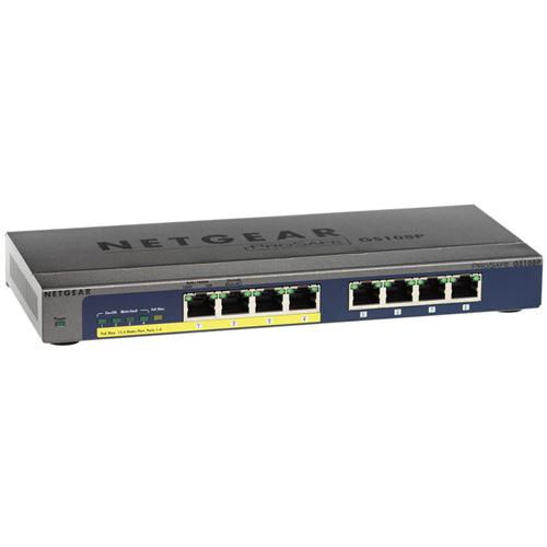 GS108P-100NAS NetGear ProSafe 8-Ports 10/100/1000Mbps Gigabit Ethernet Switch (Refurbished)