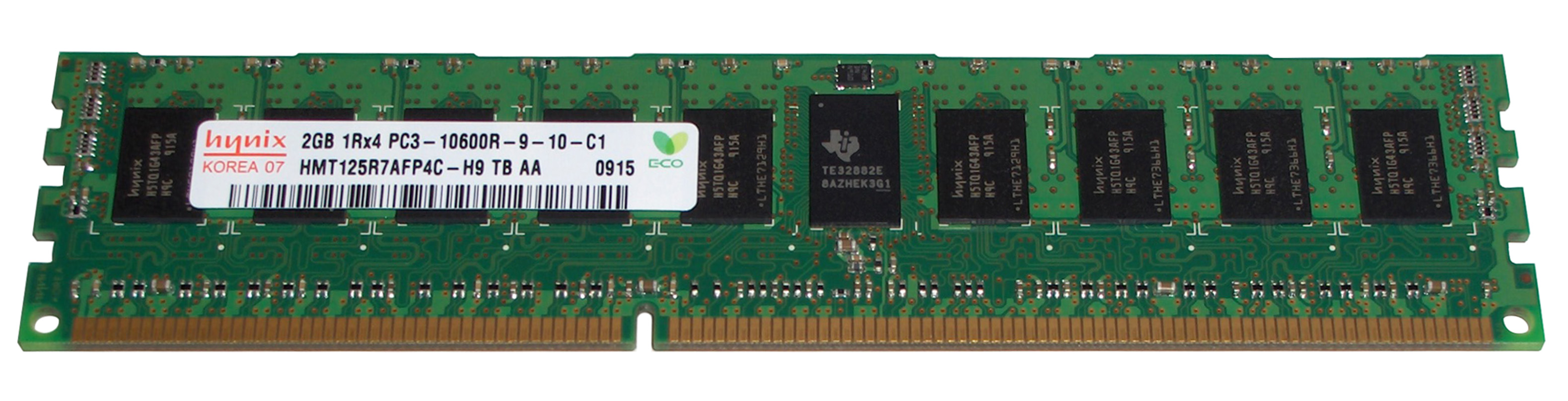 HMT125R7AFP4C-H9TB Hynix 2GB PC3-10600 DDR3-1333MHz ECC Registered CL9 240-Pin DIMM Single Rank Memory Module