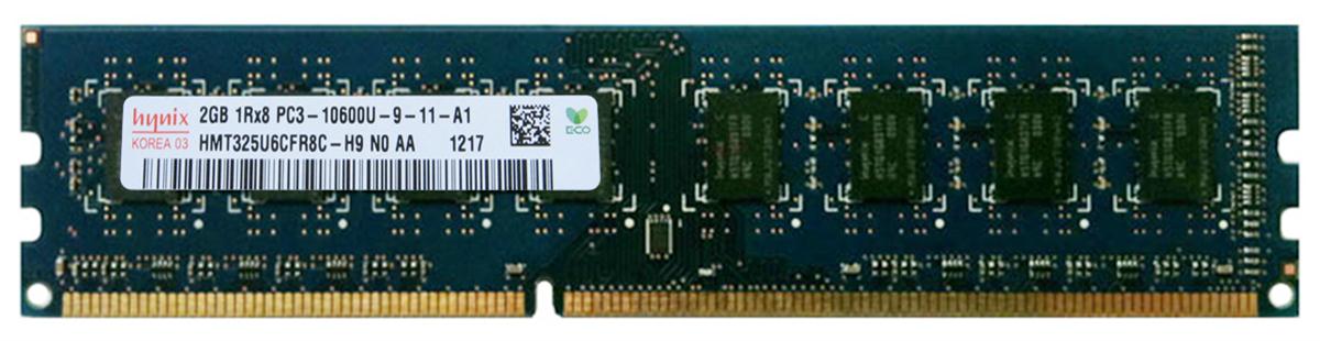 HMT325U6CFR8C-H9N0 Hynix 2GB PC3-10600 DDR3-1333MHz non-ECC Unbuffered CL9 240-Pin DIMM Single Rank Memory Module