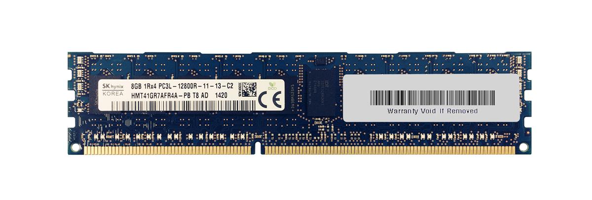 HMT41GR7AFR4A-PBT8-AD Hynix 8GB PC3-12800 DDR3-1600MHz ECC Registered CL11 240-Pin DIMM 1.35V Low Voltage Single Rank Memory Module