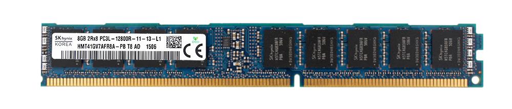 HMT41GV7AFR8A-PB Hynix 8GB PC3-12800 DDR3-1600MHz ECC Registered CL11 240-Pin DIMM 1.35V Low Voltage Very Low Profile (VLP) Dual Rank Memory Module