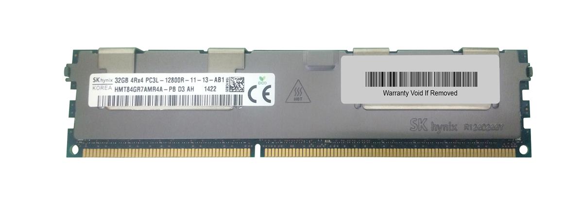 HMT84GR7AMR4A-PB Hynix 32GB PC3-12800 DDR3-1600MHz ECC Registered CL11 240-Pin DIMM 1.35V Low Voltage Quad Rank Memory Module