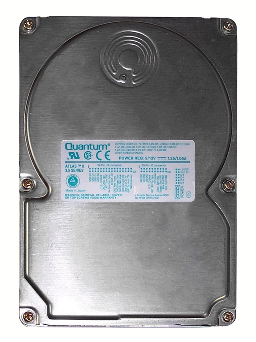 HN4550D Quantum Atlas II 4.5GB 7200RPM Ultra Wide SCSI 68-Pin 512KB Cache 3.5-inch Internal Hard Drive
