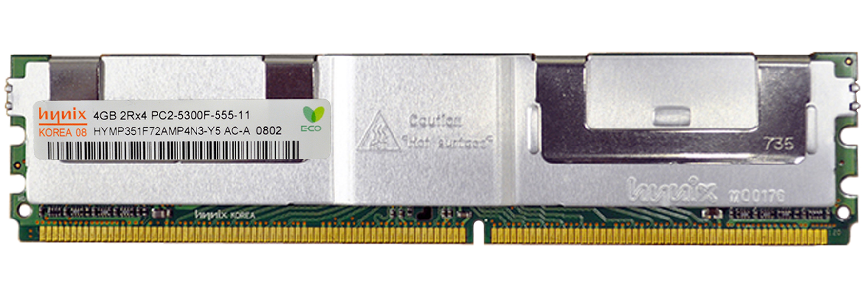 3D-11D249N72F2509-8G 8GB Kit DDR2 PC2-5300 CL=5 Fully Buffered ECC DDR2-667 Dual Rank 1.8V 512Meg x 72 for SuperMicro SuperServer 6015T-TV (SYS-6015T-TV) n/a
