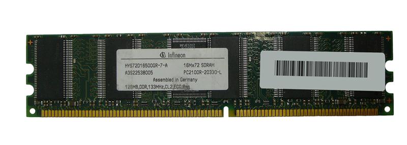 3D-14D221R0805-128M 128MB Module DDR PC2100 CL=2.5 Registered ECC DDR266 2.5V 16Meg x 72 for SuperMicro SuperServer 6014P-TRB (SYS-6014P-TRB) n/a