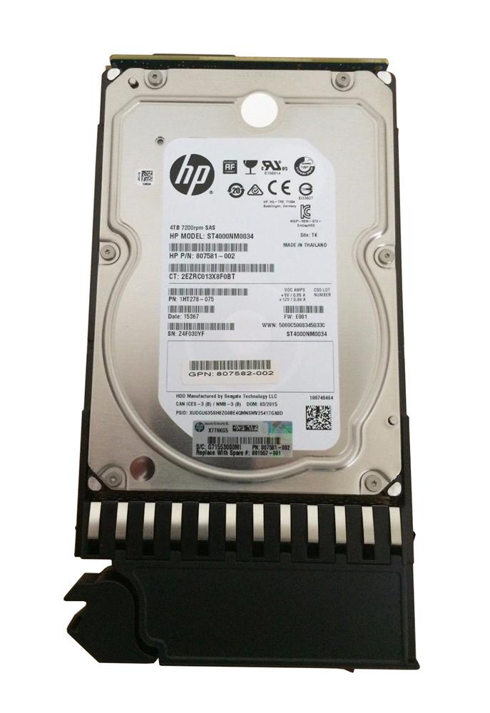 K2Q82A HP 4TB SAS 12.0 Gbps Hard Drive