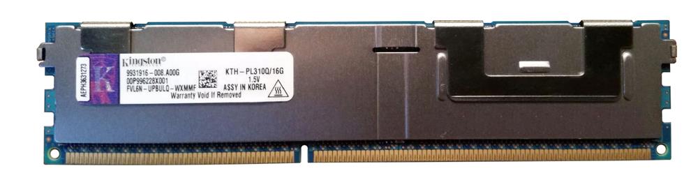 KTH-PL310Q/16G Kingston 16GB PC3-8500 DDR3-1066MHz ECC Registered CL7 240-Pin DIMM Quad Rank x4 Memory Module for HP/Compaq 500666-B21