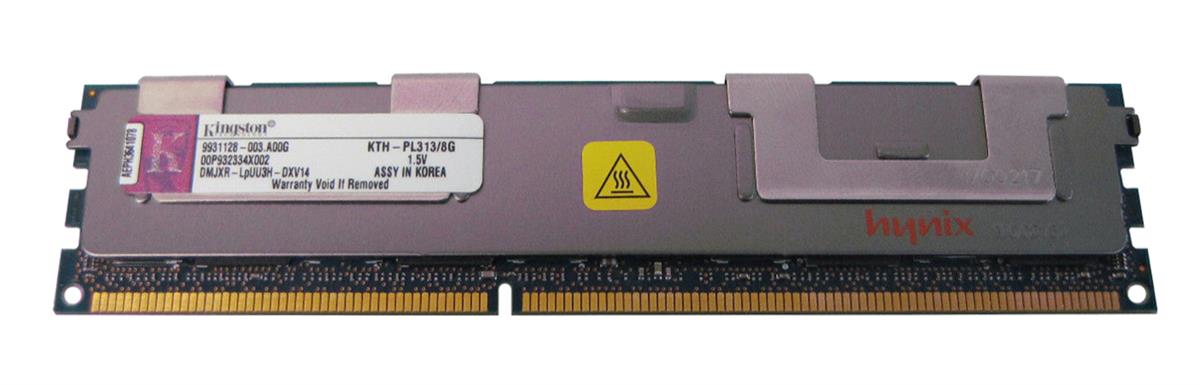 KTH-PL313/8G-A1 Kingston 8GB PC3-10600 DDR3-1333MHz ECC Registered CL9 240-Pin DIMM Dual Rank x4 Memory Module