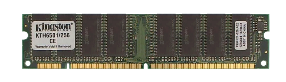 KTH6501/256 Kingston 256MB PC100 100MHz non-ECC Unbuffered CL3 168-Pin DIMM Memory Module D9525A