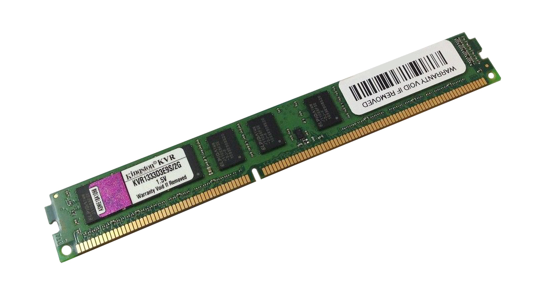 KVR1333D3E9S/2G Kingston 2GB PC3-10600 DDR3-1333MHz ECC Unbuffered CL9 240-Pin DIMM Dual Rank Memory Module with Thermal Sensor