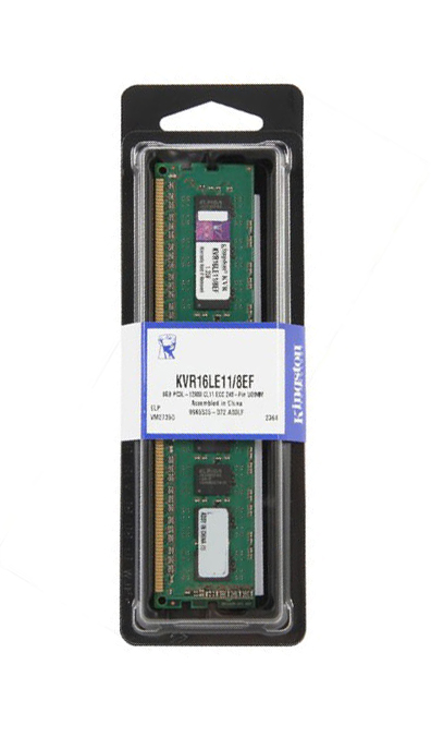 KVR16LE11/8EF Kingston 8GB DDR3 PC12800 Memory