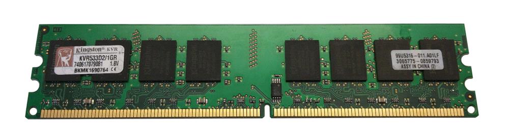 KVR533D2/1GR Kingston 1GB DDR2 PC4200 Memory
