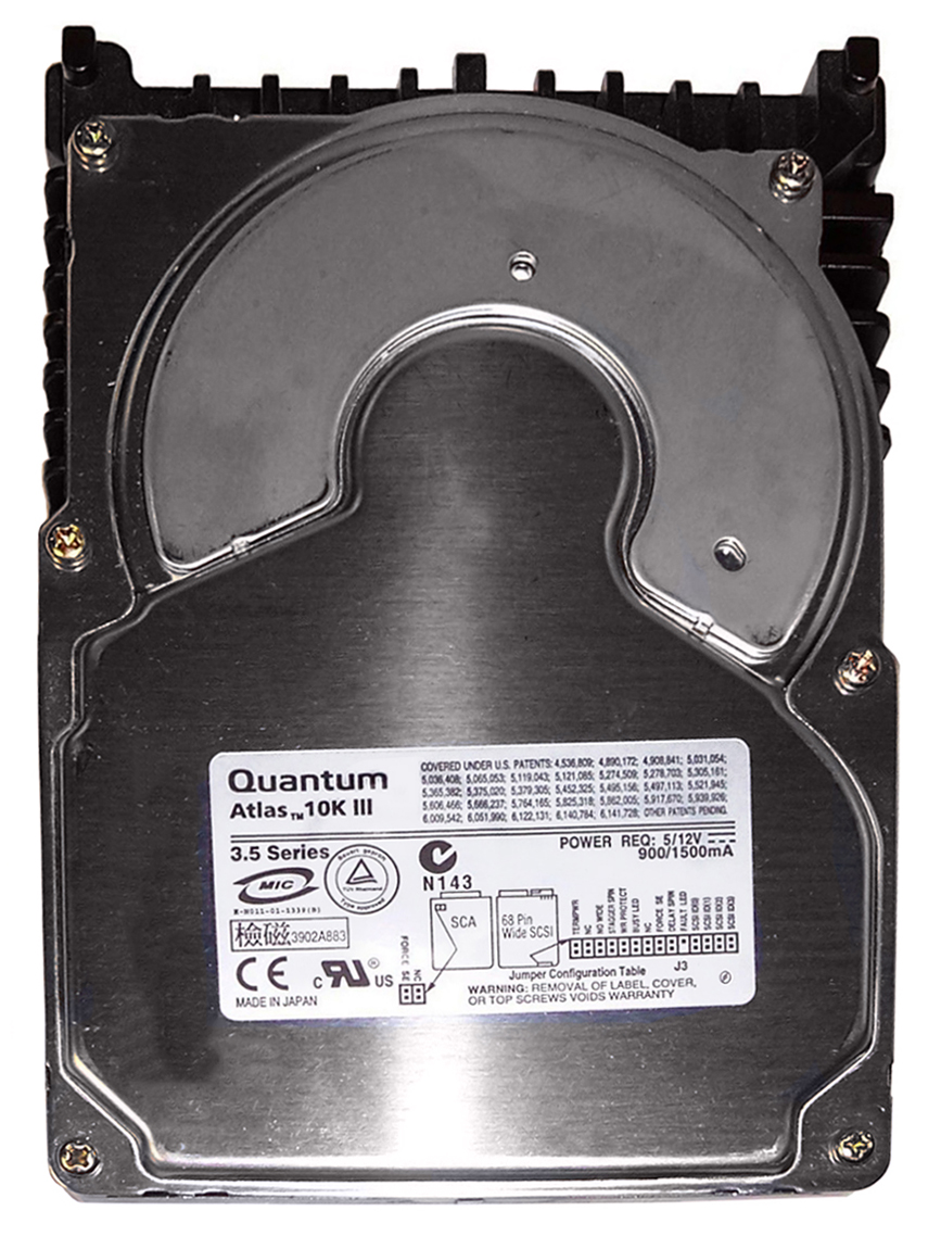 KW03619 Quantum Atlas 10K III 36.7GB 10000RPM Ultra-160 SCSI 68-Pin 8MB Cache 3.5-inch Internal Hard Drive