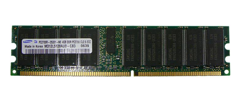 3D-13D367R7388-4G 4GB Module DDR PC2700 CL=2.5 Registered ECC DDR333 2.5V 512Meg x 72 for Tyan Tiger K8W (S2875ANRF) n/a