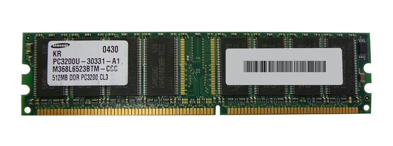 3D-16D101N644518-512G 512GB Kit (1024 x 512MB) DDR PC3200 CL=3 non-ECC Unbuffered DDR400 2.6V 64Meg x 64 for Intel D101GGC Motherboard n/a