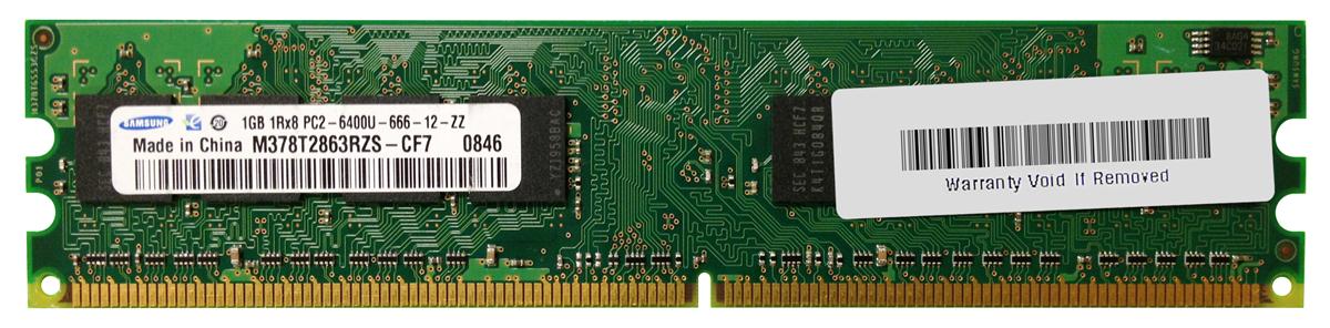 M378T2863RZS-CF7 Samsung 1GB PC2-6400 DDR2-800MHz non-ECC Unbuffered CL6 240-Pin DIMM Memory Module