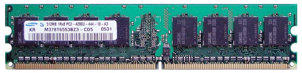 3D-14D220N641807-512M 512MB Module DDR2 PC2-4200 CL=4 non-ECC Unbuffered DDR2-533 1.8V 64Meg x 64 for SuperMicro SuperServer 5015P-TRB (SYS-5015P-TRB) n/a