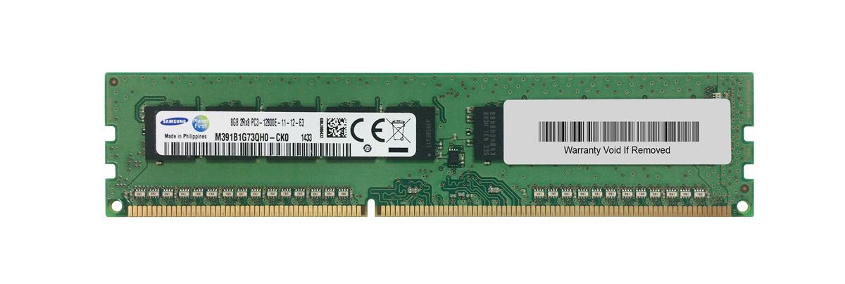 M391B1G73QH0-CK0 Samsung 8GB PC3-12800 DDR3-1600MHz ECC Unbuffered CL11 240-Pin DIMM Dual Rank Memory Module