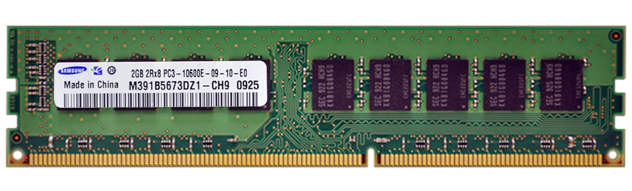 3D-15D332N728339-2G 2GB Module DDR3 PC3-10600 CL=9 ECC Unbuffered DDR3-1333 Dual Rank 1.5V 256Meg x 72 for Tyan S5510G2NR-LE Motherboard n/a