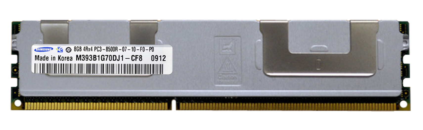M393B1G70DJ1-CF8 Samsung 8GB PC3-8500 DDR3-1066MHz ECC Registered CL7 240-Pin DIMM Quad Rank Memory Module