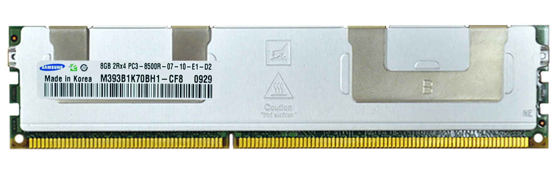M393B1K70BH1-CF8 Samsung 8GB PC3-8500 DDR3-1066MHz ECC Registered CL7 240-Pin DIMM Dual Rank Memory Module