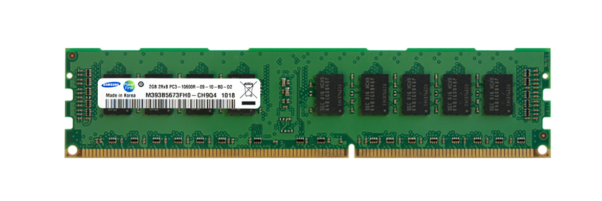 3D-13D318R2167-2G 2GB Module DDR3 PC3-10600 CL=9 Registered ECC w/Parity DDR3-10600 Dual Rank 1.5V 256Meg x 72 for SuperMicro X8DA3 Motherboard n/a
