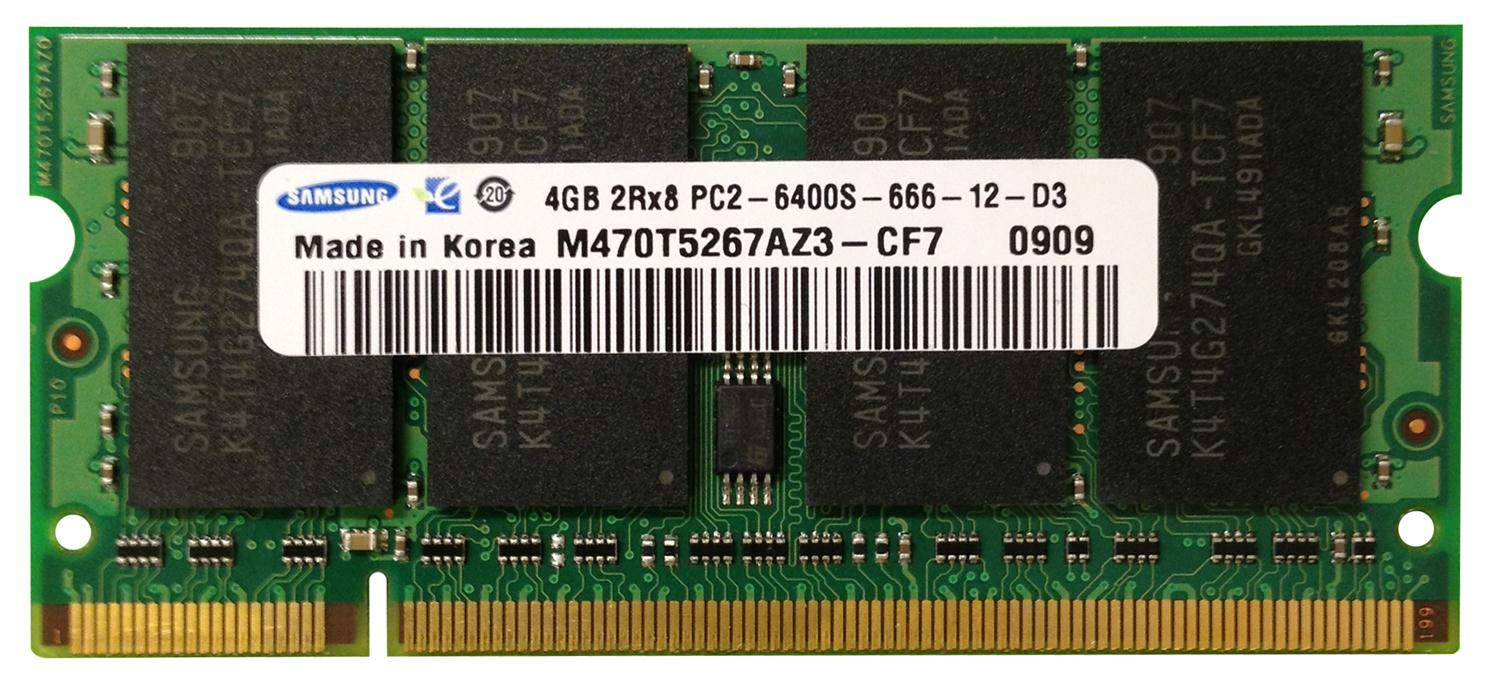 M470T5267AZ3-CF7 Samsung 4GB SoDimm PC6400 Memory