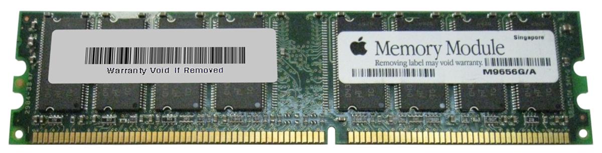 M9656G/A apple 512MB PC3200 DDR-400MHz non-ECC Unbuffered CL3 184-Pin DIMM Memory Module