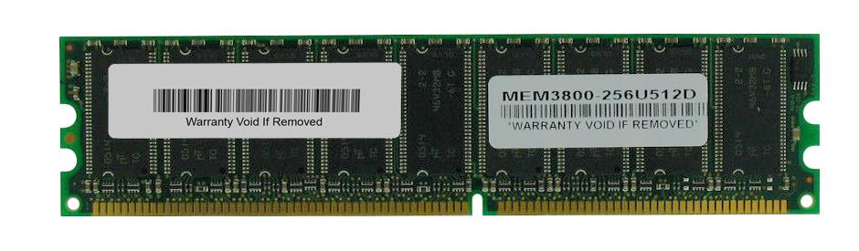 MEM3800-256U512D Cisco 256MB DDR DRAM ECC Unbuffered CL2.5 184-Pin DIMM Memory Upgrade for 3800 Series Routers