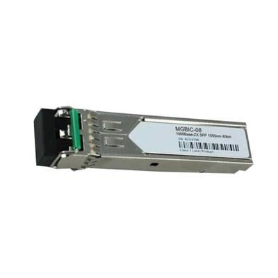 MGBIC-08 Enterasys 1.25Gbps 1000Base-ZX Single-mode Fiber 80km 1550nm Duplex LC Connector SFP (mini-GBIC) Transceiver Module (Refurbished)