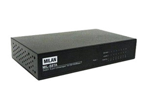 MIL-S8TA Transition Networks 8-Ports Gigabit Ethernet Switch 8 x 10/100/1000Base-T LAN (Refurbished)