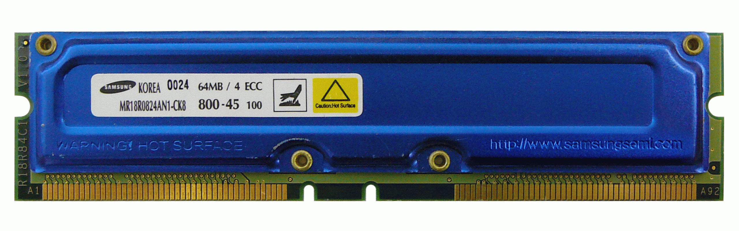 10.88832 Samsung 128MB RDRAM ECC Kit For Gateway E-4650 Deluxe