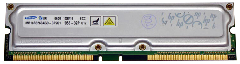 3D18R326G-1G 1GB 1066MHz ECC 32ns 184-Pin Rambus Module Ref