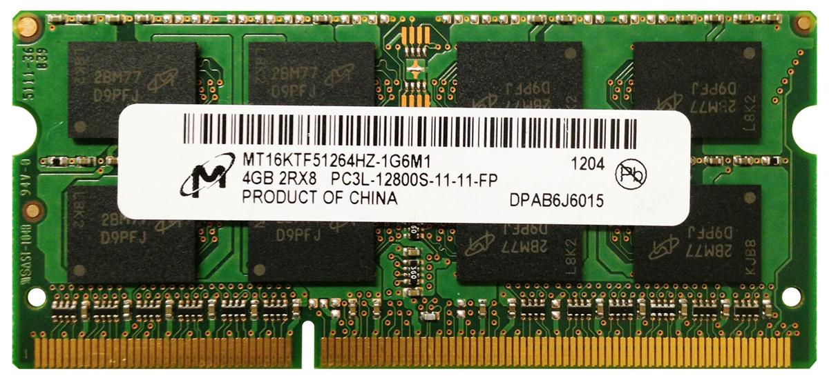 MT16KTF51264HZ-1G6M1 Micron 4GB SoDimm PC12800 Memory