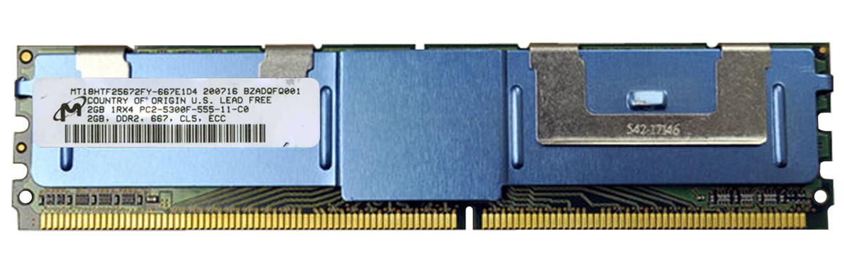 3D-11D235N72F1933-2G 2GB Module DDR2 PC2-5300 CL=5 Fully Buffered ECC DDR2-667 Single Rank 1.8V 256Meg x 72 for SuperMicro X7DBN Motherboard n/a