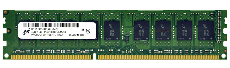 MT18JSF51272AZ-1G4D1 Micron 4GB DDR3 PC10600 Memory