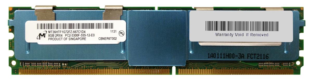 MT36HTF1G72FZ-667C1D4 Micron 8GB PC2-5300 DDR2-667MHz ECC Fully Buffered CL5 240-Pin DIMM Dual Rank Memory Module