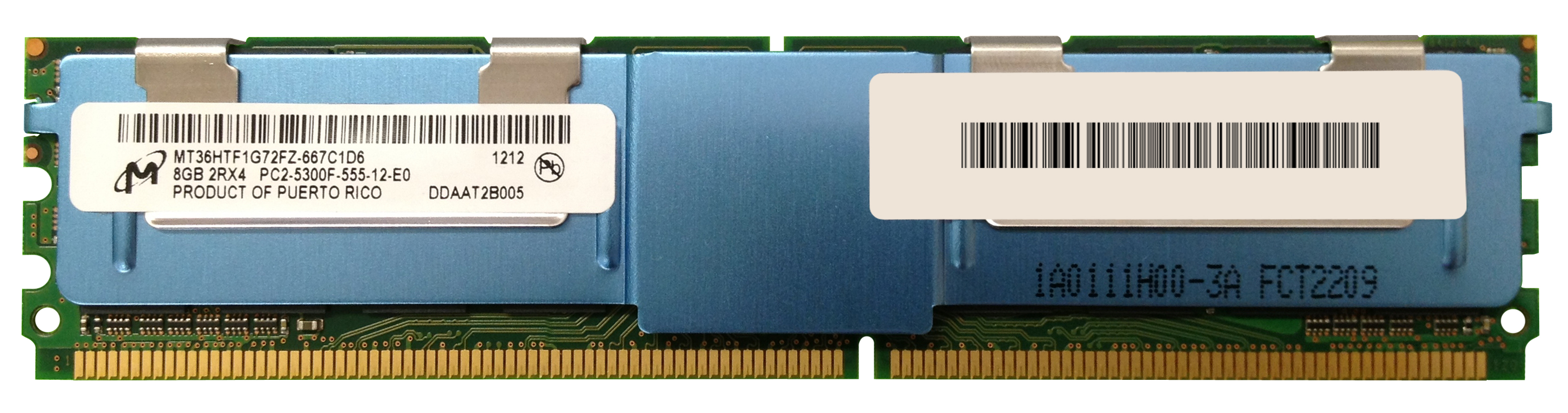 3D-15D231F25233-8G 8GB Module DDR2 PC2-5300 CL=5 Fully Buffered ECC DDR2-667 Dual Rank, x4 1.8V 1024Meg x 72 for Intel S5000XVNSATAR Workstation Board n/a