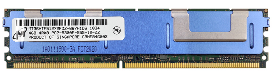 3D-14D220F2616-8G 8GB Kit (2 x 4GB) DDR2 PC2-5300 CL=5 Fully Buffered ECC DDR2-667 Quad Rank 1.8V 512Meg x 72 for SuperMicro SuperServer 6015V-M3 (SYS-6015V-M3) n/a