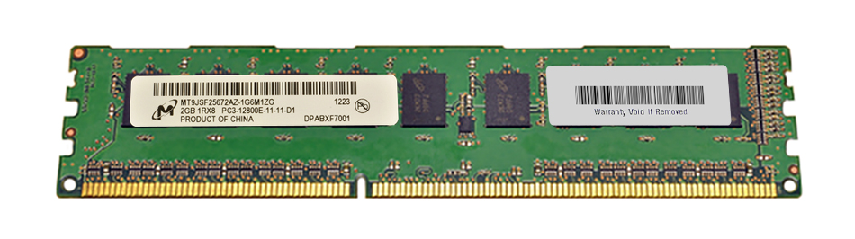 3D-14D304N722491-2G 2GB Module DDR3 PC3-12800 CL=11 ECC Unbuffered DDR3-1600 Single Rank, x8 1.5V 256Meg x 72 for SuperMicro X9SPU-F Motherboard n/a