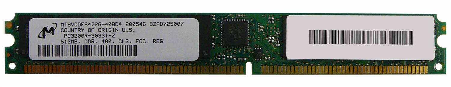 3D-60D110R4-512M 512MB Module DDR PC3200 CL=3 Registered ECC DDR400 2.6V 64Meg x 72 for SuperMicro H8DCE Motherboard n/a