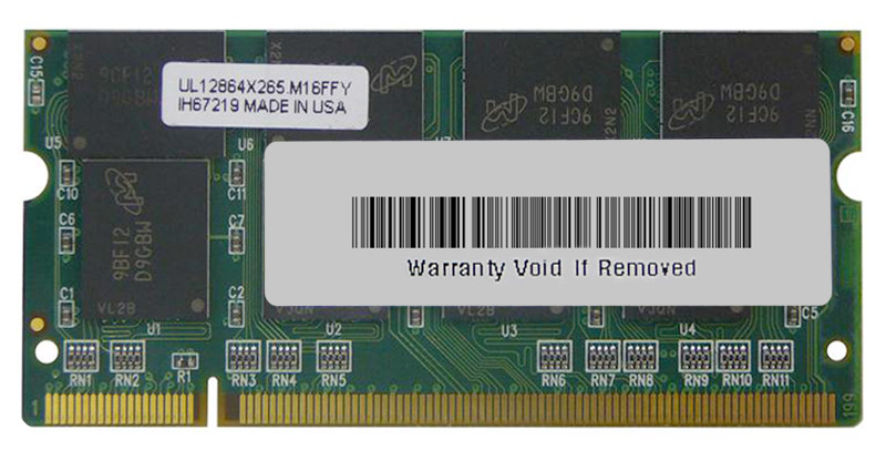 3D-41D214N64S0-1G 1GB Module DDR Sodimm 200 Pin PC2100 CL=2.5 Non- Parity DDR266 128Meg x 64 for Toshiba Satellite 5205- S5151 KTT3614/1G