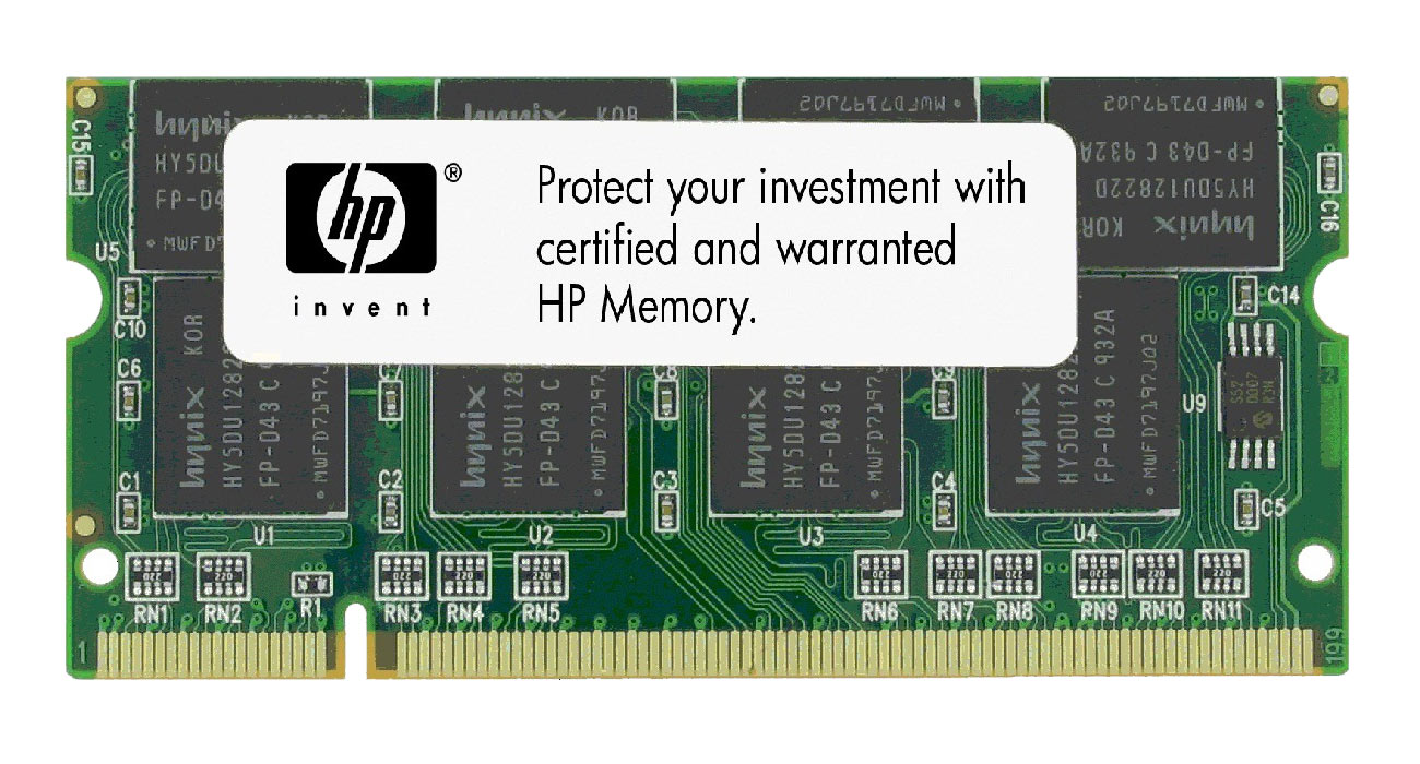 Q2630-60002-06 HP 128MB PC2100 DDR-266MHz non-ECC Unbuffered CL2 200-Pin SoDimm Memory Module for Color LaserJet 4650/4700/5550 Series Printers
