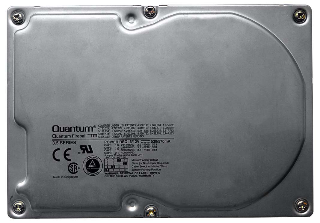 QM33200TM-S Quantum Fireball TM 3.2GB 4500RPM Ultra SCSI 50-Pin 128KB Cache 3.5-inch Internal Hard Drive