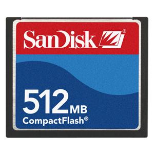 SDCFB-512-950 SanDisk 512MB CompactFlash (CF) Memory Card