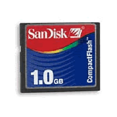 SDCFJ-1024-E10 SanDisk 1GB Standard CompactFlash Memory Card