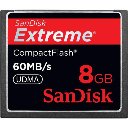 SDCFX-008G-A61-B2 SanDisk Extreme 8GB CompactFlash (CF) Memory Card